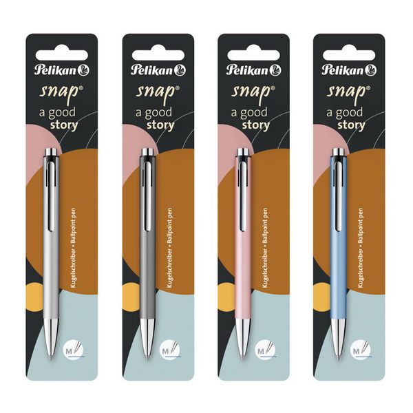 Produktbild: Pelikan Kugelschreiber K10 snap metallic sortiert Blister