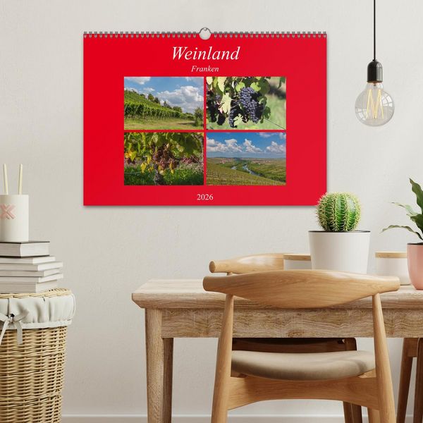 Produktbild: Weinland Franken (Wandkalender 2026 DIN A3 quer), CALVENDO Monatskalender