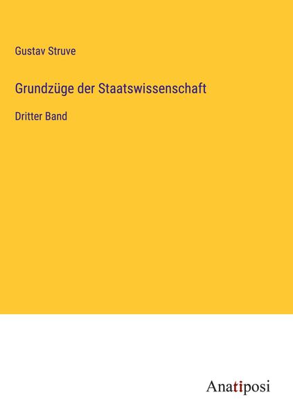 Produktbild: Grundz&uuml;ge der Staatswissenschaft