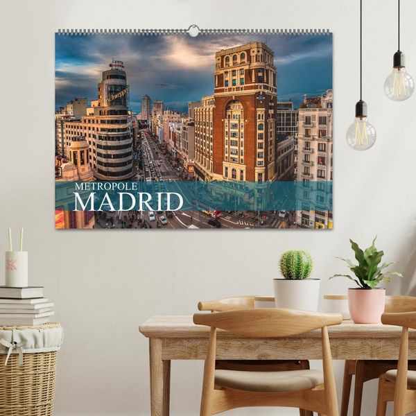 Produktbild: Metropole Madrid (Wandkalender 2026 DIN A2 quer), CALVENDO Monatskalender