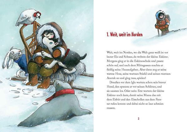 Produktbild: Das gro&szlig;e Rennen um den Eisb&auml;rbuckel / Aklak, der kleine Eskimo Band 1