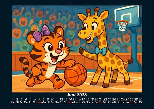 Produktbild: Tina & Nala bei den Olympischen Spielen 2026 Fotokalender DIN A5