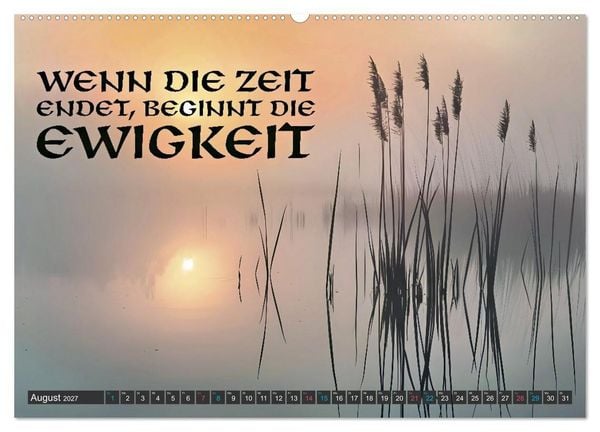 Produktbild: Trost - in stillen Momenten (hochwertiger Premium Wandkalender 2027 DIN A2 quer), Kunstdruck in Hochglanz