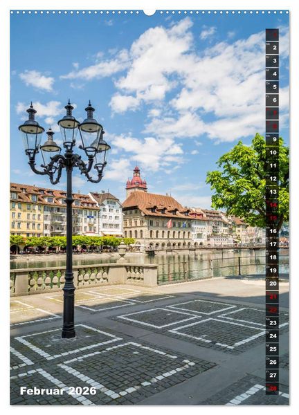 Produktbild: Willkommen in Luzern (Wandkalender 2026 DIN A2 hoch), CALVENDO Monatskalender