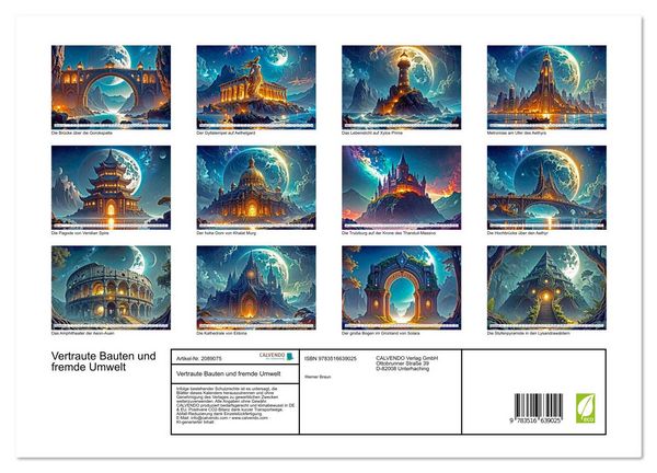 Produktbild: Vertraute Bauten und fremde Umwelt (Wandkalender 2026 DIN A3 quer), CALVENDO Monatskalender