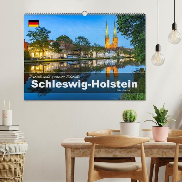 Produktbild: Deutschlands sch&ouml;nste Altst&auml;dte - Schleswig-Holstein (Wandkalender 2027 DIN A2 quer), CALVENDO Monatskalender