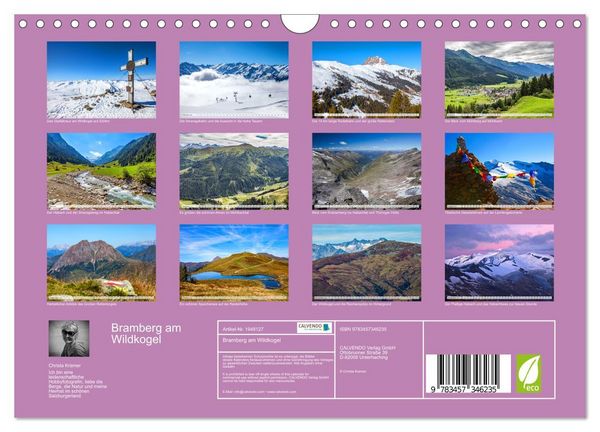 Produktbild: Bramberg am Wildkogel (Wandkalender 2026 DIN A4 quer), CALVENDO Monatskalender