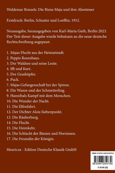 Produktbild: Die Biene Maja und ihre Abenteuer (Gro&szlig;druck)