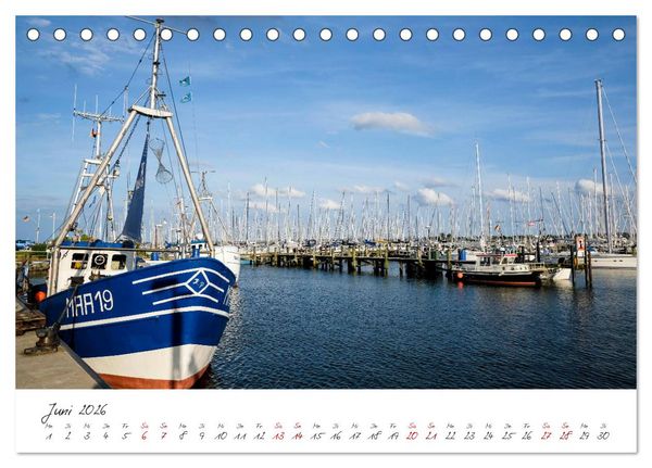 Produktbild: Maasholm - der Fischerort an Schlei und Ostsee (Tischkalender 2026 DIN A5 quer), CALVENDO Monatskalender