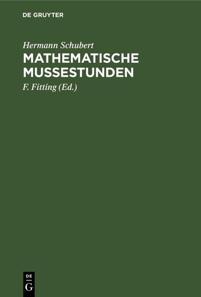Produktbild: Mathematische Mu&szlig;estunden