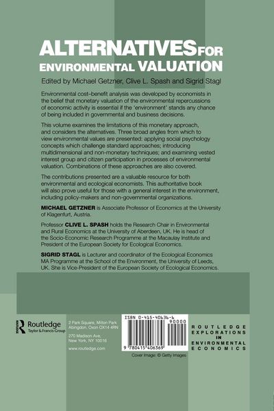Produktbild: Alternatives for Environmental Valuation