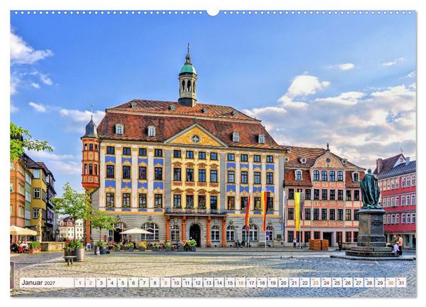 Produktbild: Coburg - Veste, Markt & mehr (hochwertiger Premium Wandkalender 2027 DIN A2 quer), Kunstdruck in Hochglanz