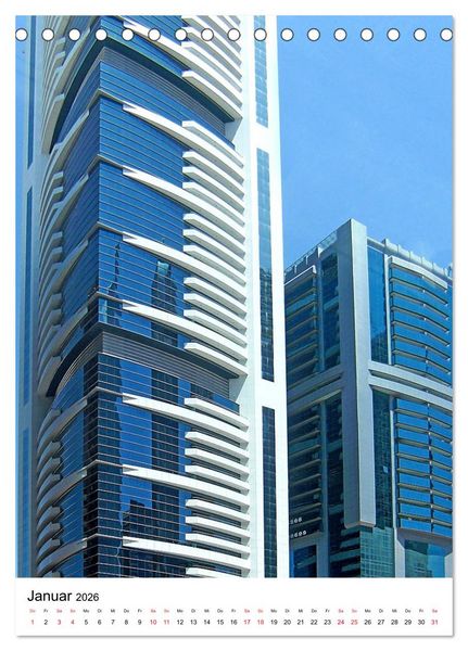 Produktbild: Dubai - faszinierende Highlights (Tischkalender 2026 DIN A5 hoch), CALVENDO Monatskalender