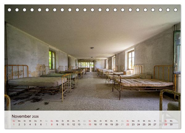 Produktbild: Lost Places - verlassen und vergessen (Tischkalender 2026 DIN A5 quer), CALVENDO Monatskalender