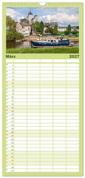 Produktbild: Familienplaner 2027 - Sehnsuchtsziel Lahn mit 5 Spalten (Wandkalender, 21 x 45 cm) CALVENDO