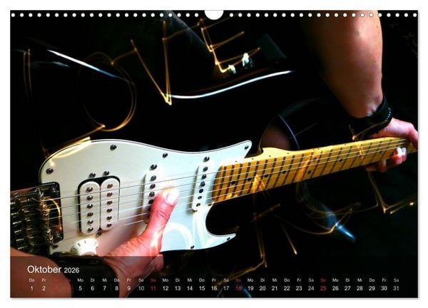Produktbild: Rockgitarren Power (Wandkalender 2026 DIN A3 quer), CALVENDO Monatskalender
