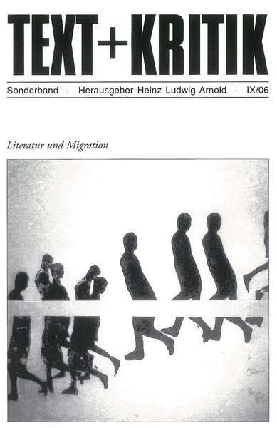 Produktbild: TEXT + KRITIK Sonderband - Literatur und Migration