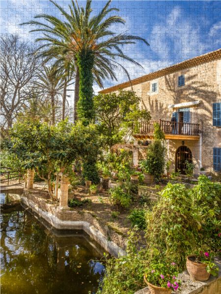 Produktbild: CALVENDO Puzzle Garten und Herrenhaus Son Marroig bei Dei&agrave;, Mallorca, Spanien 1000 Teile Lege-Gr&ouml;&szlig;e 48 x 64 cm Foto-Puzzle Bild von Christian M&uuml;ringer