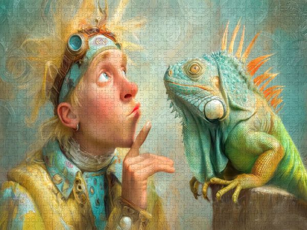Produktbild: CALVENDO Puzzle Humoristische Werke | 1000 Teile Lege-Gr&ouml;&szlig;e 64x48cm Foto-Puzzle f&uuml;r gl&uuml;ckliche Stunden