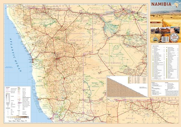 Produktbild: Namibia Road Map / Landkarte Campsite Edition