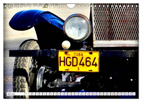 Produktbild: Tin Lizzie - Ford Modell T in Kuba (Wandkalender 2026 DIN A4 quer), CALVENDO Monatskalender