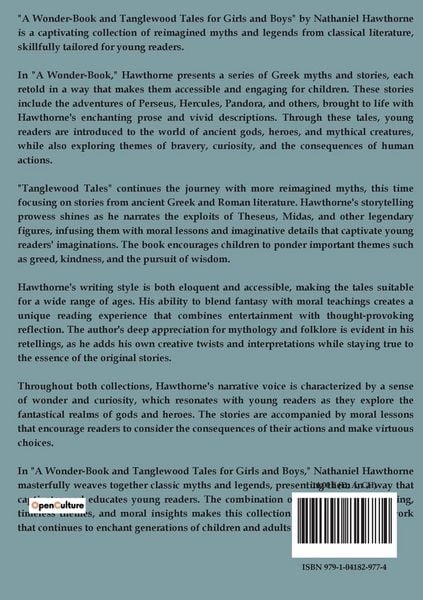 Produktbild: A Wonder-Book and Tanglewood Tales for Girls and Boys