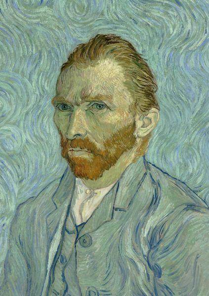 Produktbild: Notizbuch A5 blanko - 100 Seiten 90g/m&sup2; - Hardcover Motiv Selbstportr&auml;t Vincent van Gogh