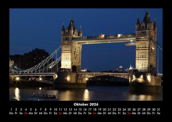 Produktbild: London 2026 Fotokalender DIN A3