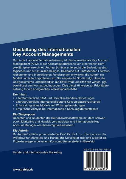 Produktbild: Gestaltung des internationalen Key Account Managements