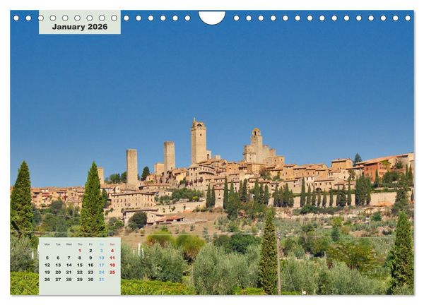Produktbild: Wonderful Tuscany (Wall Calendar 2026 DIN A4 landscape), CALVENDO 12 Month Wall Calendar