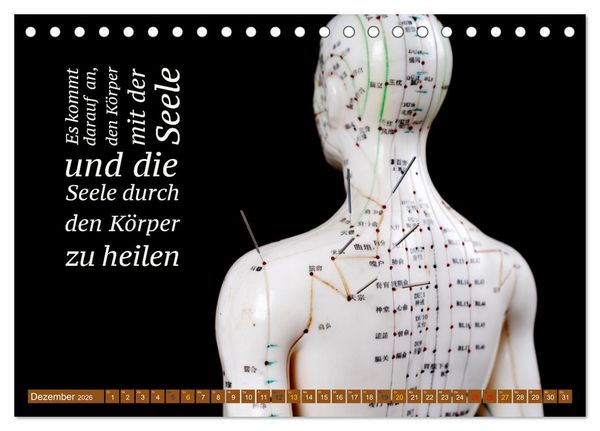 Produktbild: Achtsamkeit Gesundheit mit coolen Spr&uuml;chen zum Wohlbefinden (Tischkalender 2026 DIN A5 quer), CALVENDO Monatskalender