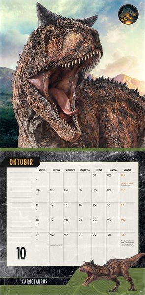 Produktbild: Jurassic World Broschurkalender 2027