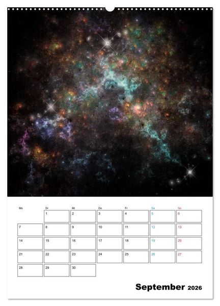 Produktbild: Im Weltraum (Wandkalender 2026 DIN A2 hoch), CALVENDO Monatskalender