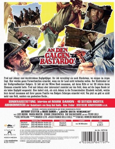 Produktbild: An den Galgen, Bastardo - Mediabook B (+ Blu-ray)