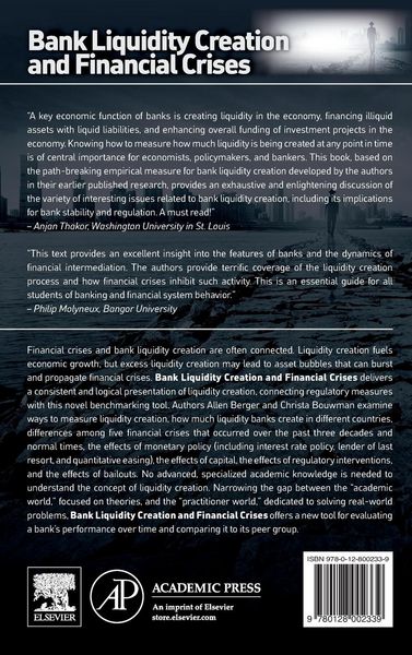 Produktbild: Bank Liquidity Creation and Financial Crises