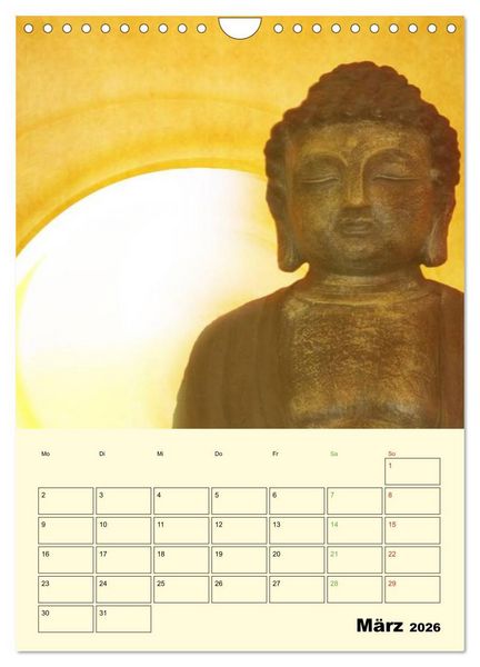 Produktbild: Buddhismus (Wandkalender 2026 DIN A4 hoch), CALVENDO Monatskalender