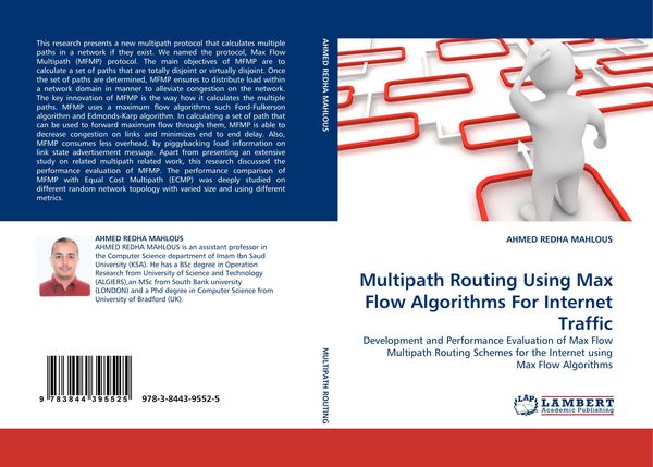 Produktbild: Multipath Routing Using Max Flow Algorithms For Internet Traffic