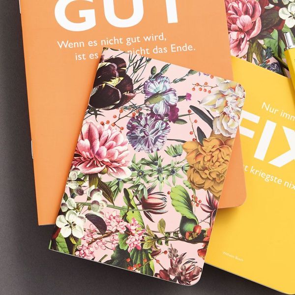 Produktbild: Heft A6 kariert, Blumengru&szlig;