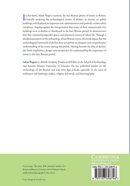 Produktbild: Late Roman Towns in Britain