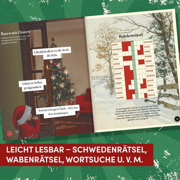 Produktbild: Das Rentner-R&auml;tselbuch &ndash; Adventskalender