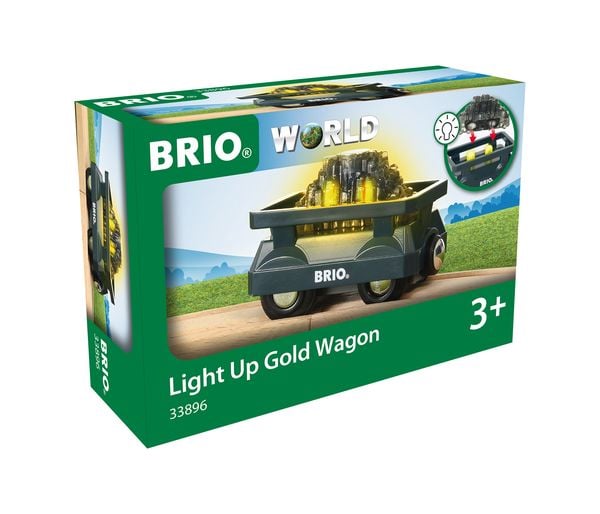 BRIO - Goldwaggon mit Licht