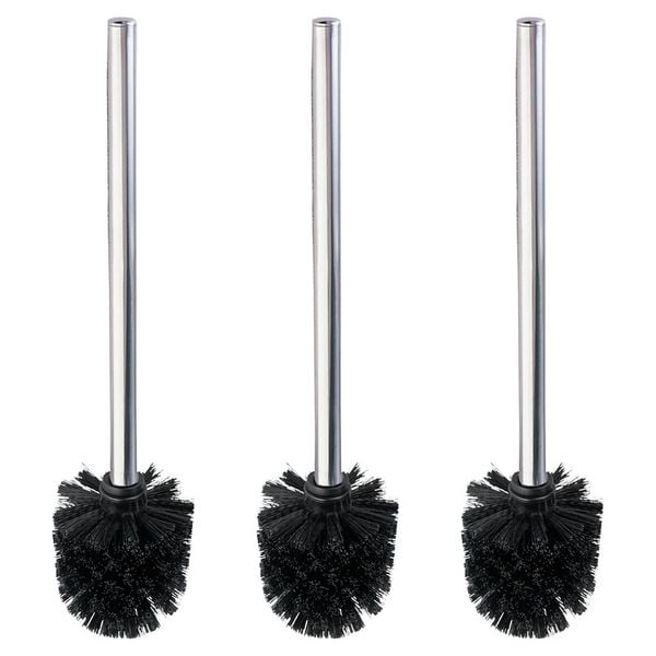 Produktbild: WC-B&uuml;rste mit Edelstahlstiel Gl&auml;nzend 3er Set