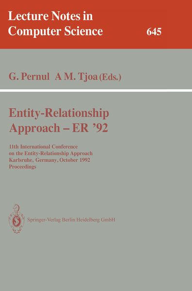 Produktbild: Entity-Relationship Approach - ER '92