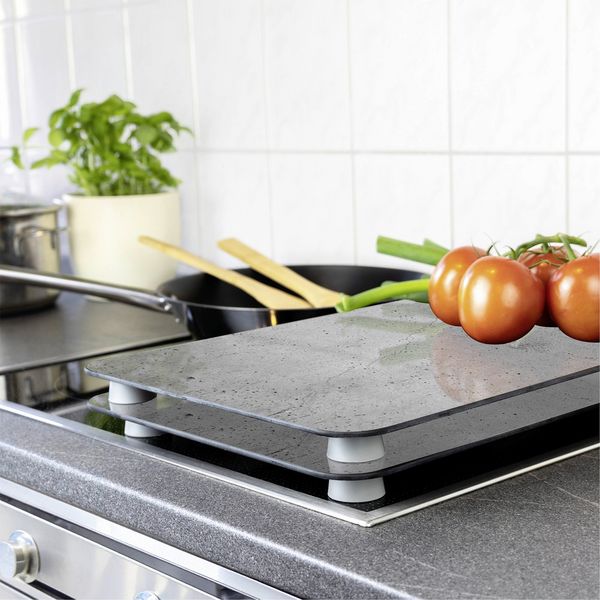 Produktbild: Herdabdeckplatte Universal Mod. Beton, 2er Set, f&uuml;r alle Herdarten geeignet