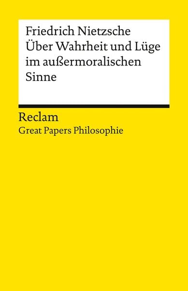 Produktbild: &Uuml;ber Wahrheit und L&uuml;ge im au&szlig;ermoralischen Sinne