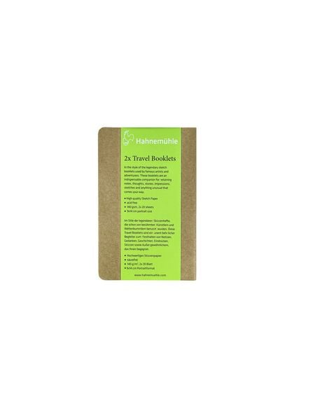 Produktbild: Hahnem&uuml;hle Papier Travel Booklets, 9 x 14 cm Hochformat, 140 g/m&sup2;