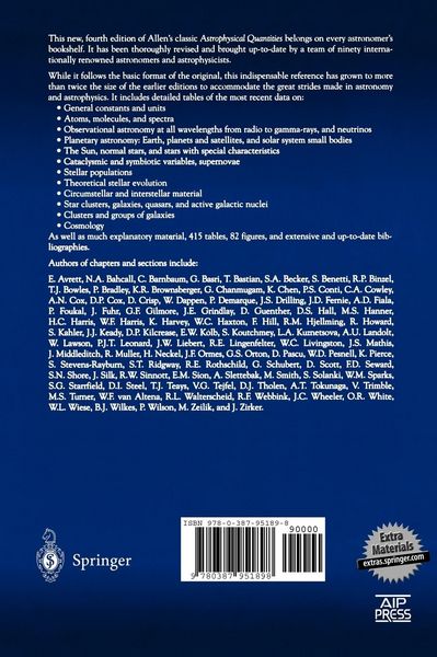 Produktbild: Allen's Astrophysical Quantities