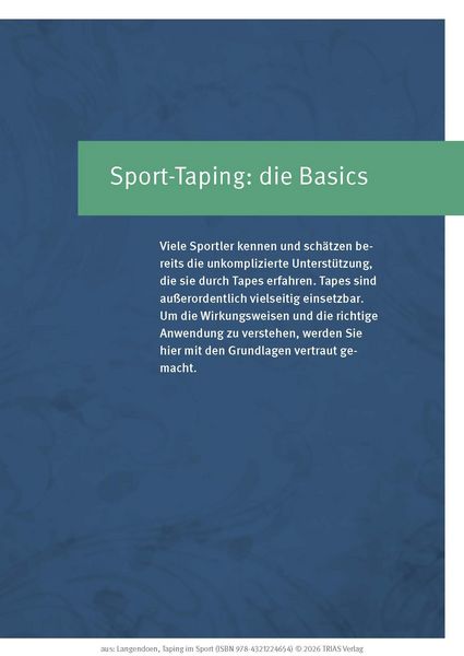 Produktbild: Taping im Sport