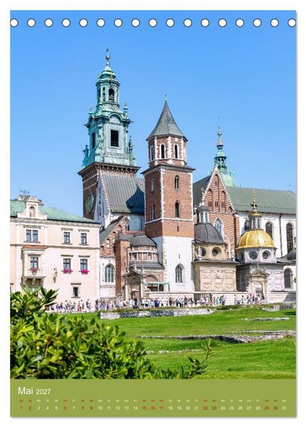 Produktbild: Zeitloses Krakau. Zwischen K&ouml;nigen, Kirchen und Kopfsteinpflaster (Tischkalender 2027 DIN A5 hoch), CALVENDO Monatskalender
