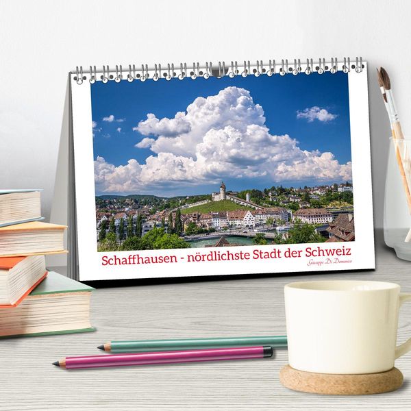 Produktbild: Schaffhausen - n&ouml;rdlichste Stadt der Schweiz (Tischkalender 2026 DIN A5 quer), CALVENDO Monatskalender